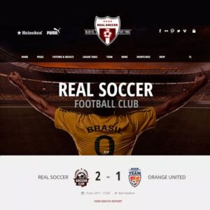 Real Soccer – Sport Clubs Responsive WP Theme