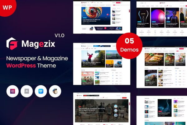 magezix newspaper & magazine wordpress theme