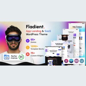 Fladient – App Landing Page WordPress Theme