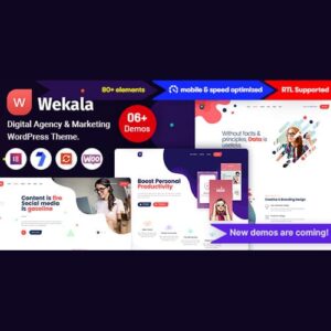 Wekala – Digital Agency & Marketing WordPress Theme