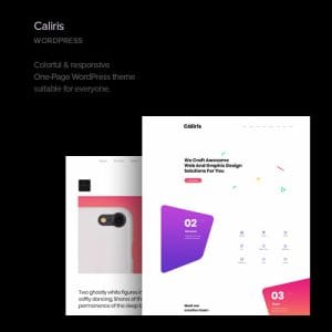 Caliris – Responsive One Page WordPress Theme